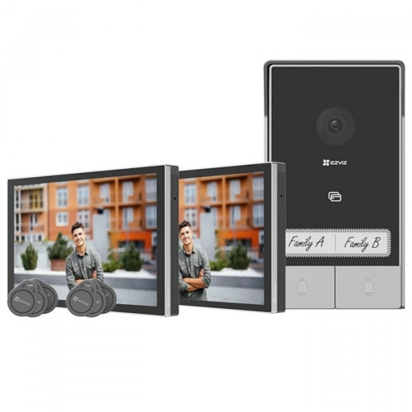 Chuông cửa thông minh Ezviz HP7 2-Family Kit