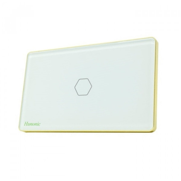 Công tắc cảm ứng Wifi Hunonic 1 Nút, HCN, màu Trắng