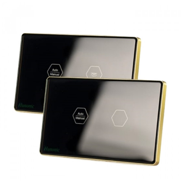 Công tắc cảm ứng Wifi Hunonic Cầu Thang C, HCN, màu Đen