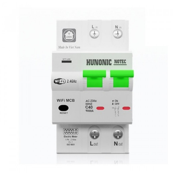 Aptomat đo năng lượng Hunonic Notec 63A
