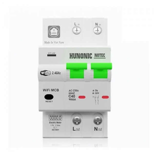 Aptomat đo năng lượng Hunonic Notec 80A