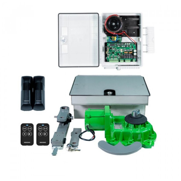 Bộ Cổng Tự Động Âm Sàn Hunonic Auto Gate 1 Moto V2
