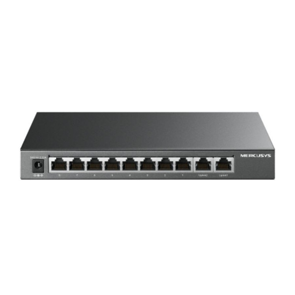 Switch Để Bàn Mercusys MS110GMP, 10 Cổng Gigabit, 8 Cổng PoE+