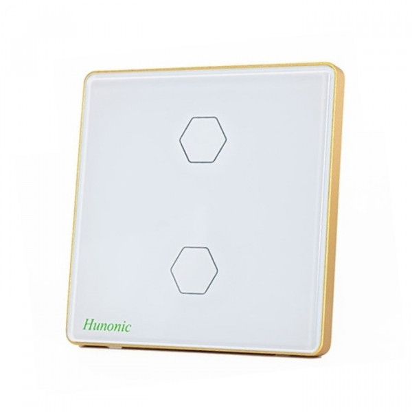 Công tắc cảm ứng BLE Luxury 2 Nút, Hình Vuông