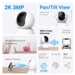 Camera Wi-Fi TC71 3MP An Ninh Gia Đình Quay/Quét 360º