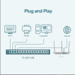 Switch Easy Smart 16 cổng Gigabit TL-SG116E