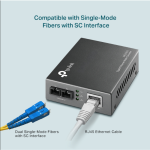 Bộ Chuyển Đổi Sợi SC Đơn Chế Độ 10/100/1000 Mbps RJ45 sang 1000 Mbps MC210CS