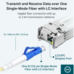 TL-SM321A-2 Module SFP Hai Hướng WDM Chế Độ Đơn Gigabit