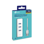 UE330 Bộ Chuyển Đổi Mạng USB 3.0 sang Gigabit Ethernet với 3 Cổng USB 3.0 Hub