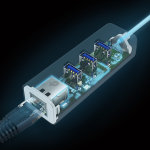 UE330C Bộ Chuyển Đổi Mạng USB 3.0 Type-C sang Gigabit Ethernet với 3 Cổng USB 3.0 Type-A Hub