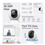 Camera Wifi  AI Trong nhà Quay 360 độ Tapo C230