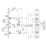 Khóa điện tử Hafele DL7100 cho cửa gỗ / Màu đen