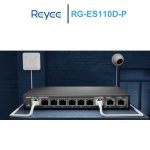 Switch Reyee 8 cổng 10/100 BASE-T PoE/PoE+ RG-ES110D-P