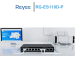 Switch Reyee 8 cổng 10/100 BASE-T PoE/PoE+ RG-ES110D-P
