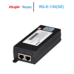 Bộ cấp nguồn POE Ruijie RG-E-130(GE). Công suất 30W/53V DC. Dành cho các Model WIFI RG-AP730L.