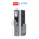 Khóa cửa vân tay KAWA-KT99F Face ID 3D