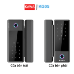 Khóa cửa kính vân tay cao cấp Kawa KG05
