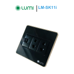 Ổ cắm đơn 2 hạt 2 chấu + 1 hạt mạng LM-SK11i