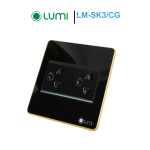 Ổ cắm đôi 3 chấu viền bo vàng LM-SK3/CG