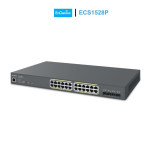 Switch PoE+ EnGenius ECS1528P Cloud Managed 24 Port GbE, 4 Port SFP+