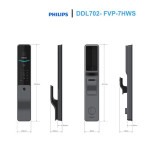 Khóa cửa vân tay Philips DDL702- FVP-7HWS