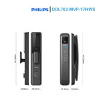 Khóa cửa vân tay Philips DDL702-MVP-17HWS