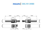 Khóa cửa vân tay Philips DDL101-3HBS