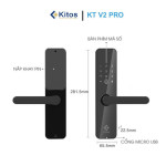 Khóa cửa gỗ Kitos KT-V2 PRO
