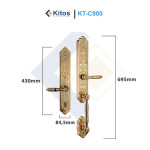 Khóa cửa vân tay đại sản Kitos KT-C900 GOLD 24K