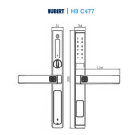 Khoá Cửa Nhôm Hubert HB CN77