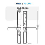 Khóa Cửa Nhôm Hubert HB CN68