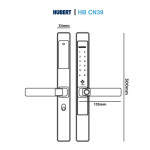 Khóa Cửa Nhôm Hubert HB CN39