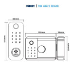 Khoá Cửa Cổng Hubert HB CC78 Black
