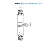 Khóa Khách Sạn Hubert HB KSCG86 Amber Gold