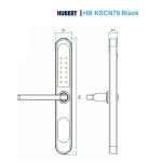 Khoá cửa khách sạn Hubert HB KSCN79 Black