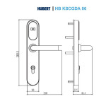 Khoá cửa khách sạn Hubert HB KSCGDA 06