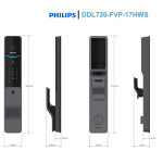 Khóa cửa vân tay Philips DDL720-FVP-17HWS