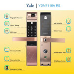 Khóa cửa vân tay YALE YDM7116A RB