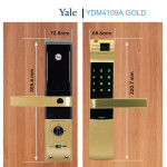 Khóa cửa vân tay YALE YDM4109A GOLD