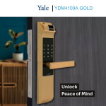 Khóa cửa vân tay YALE YDM4109A GOLD