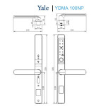Khóa cửa nhôm YALE YDMA 100NP