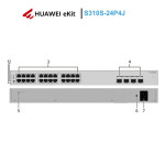 Thiết bị chuyển mạch Switch 24 cổng Huawei eKitEngine S310S-24P4J