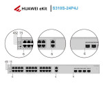 Thiết bị chuyển mạch Switch 24 cổng Huawei eKitEngine S310S-24P4J