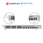 Thiết bị chuyển mạch Switch 24 cổng Huawei eKitEngine S530-24T4XE