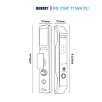 Khóa Cửa Gỗ Hubert HB CGI7 TITAN EU