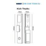 Khóa Cửa Gỗ Hubert HB CGI6 TITAN EU