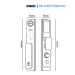 Khoá Cửa Gỗ Hubert HB CGI5 TITAN EU