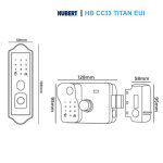 Khoá Cửa Cổng Hubert HB CCI3 TITAN EU