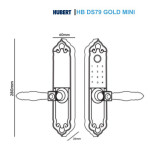 Khoá Đại Sảnh Hubert HB DS79 Gold Mini