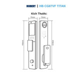 Khoá cửa gỗ Hubert HB CG87VF TITAN